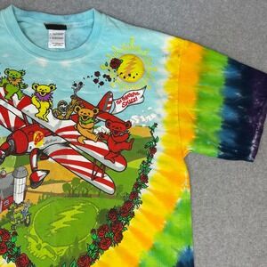 Liquid Blue Grateful Dead The Grateful Skies Tie Dye Shirt Large 2011 Bertha